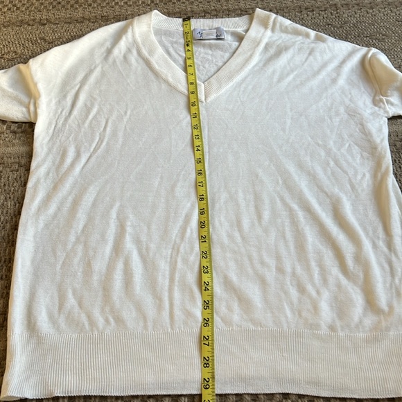 Anthony Richards White V-Neck Sweater - Picture 5 of 5